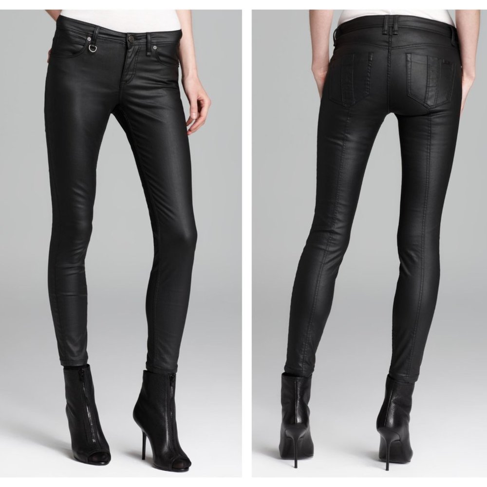 BURBERRY Westbourne Skinny Ankle Waxed Jeans QQ50